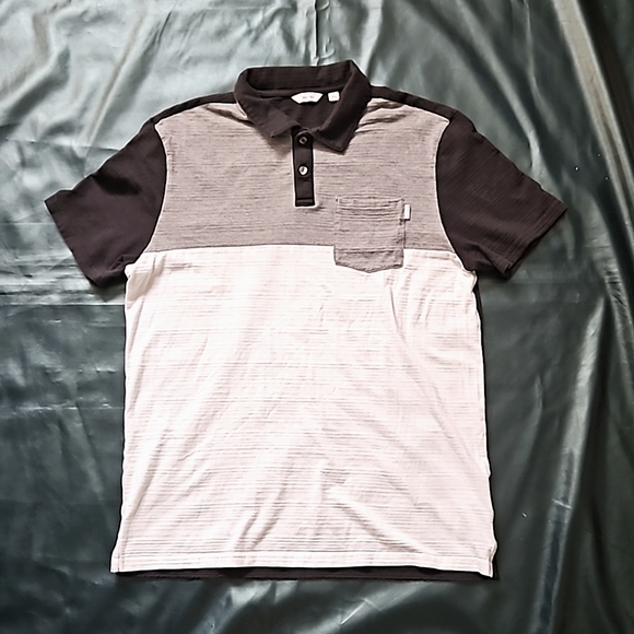 Calvin Klein Polo Colorblock Shirt Size Medium - Picture 2 of 10